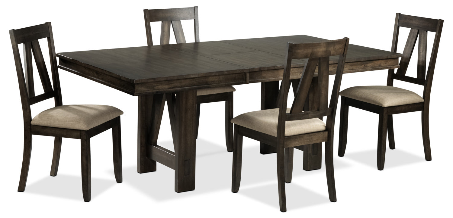 Thompson 5-Piece Dining Room Set - Dark Oak