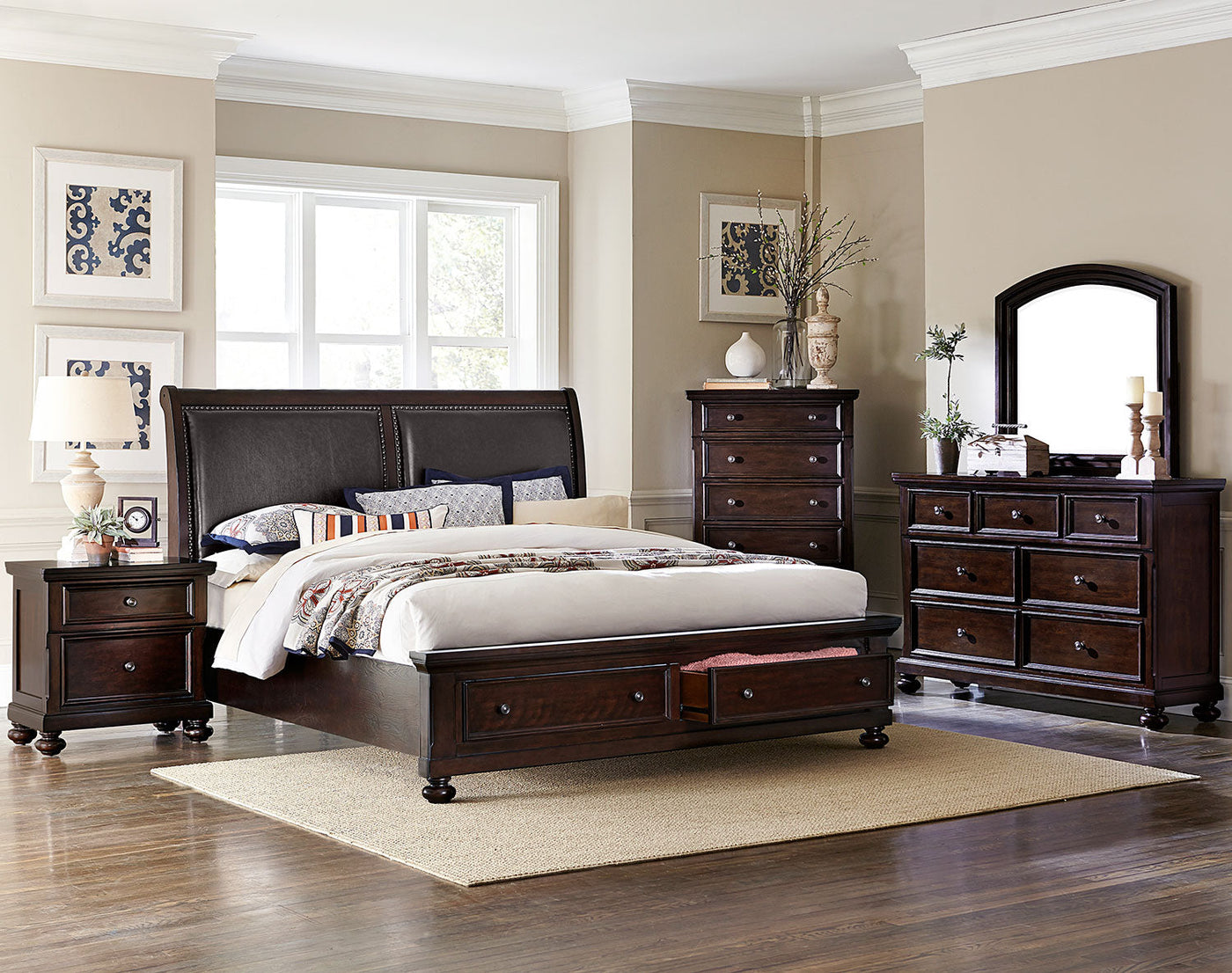 Chester 7 Drawer Dresser - Cherry