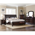 Chester 3-Piece King Storage Bed - Cherry