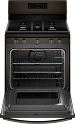Whirlpool Black Stainless Steel Freestanding Gas Convection Range (5.0 Cu. Ft.) - WFG550S0HV