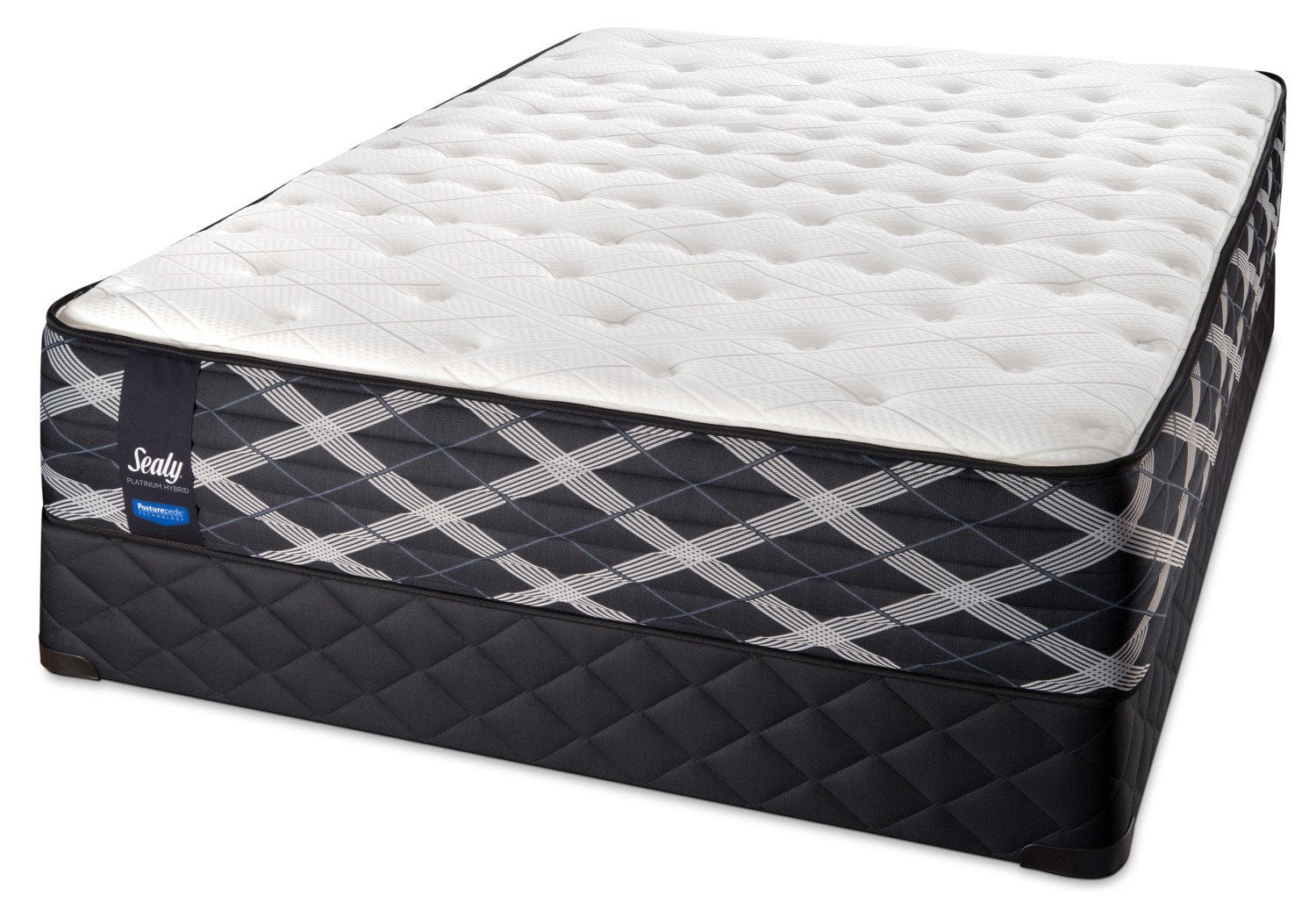 Sealy Thoughtful Hybrid Firm Queen Mattress and Boxspring Set