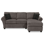 Althea 2-Piece Sectional with Right-Facing Chaise - Charcoal