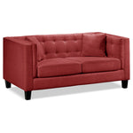 Astin Sofa and Loveseat Set - Red