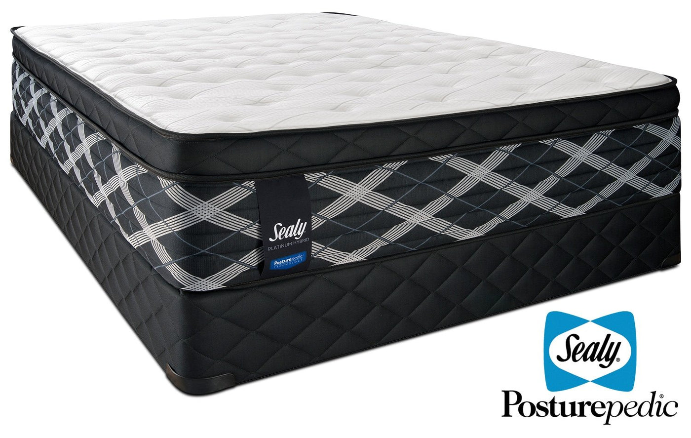 Sealy Figment Hybrid Cushion Firm Twin Mattress and Boxspring Set