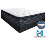 Sealy 6K Cushion Firm Queen Mattress and Low-Profile Boxspring Set