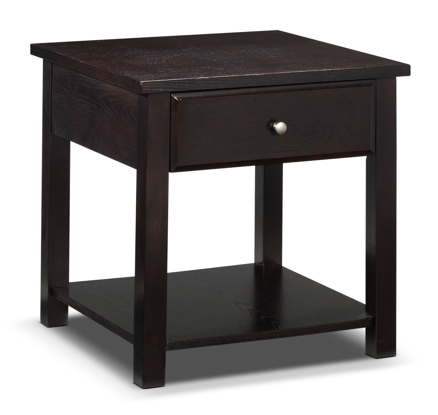 Ines End Table - Espresso