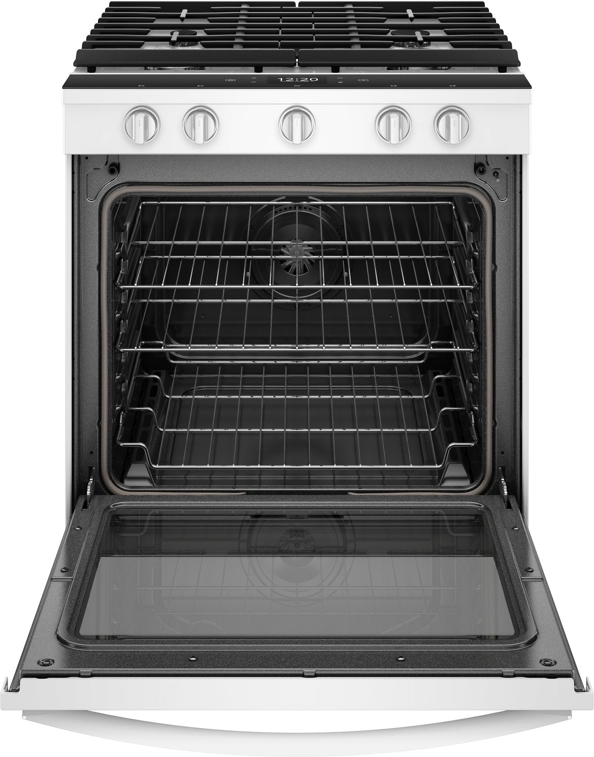 Whirlpool White Slide-In Gas True Convection Range (5.8 Cu. Ft) - WEG750H0HW