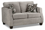 Agnes Sofa and Loveseat Set - Taupe