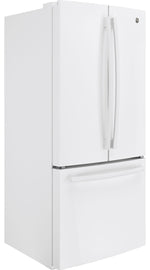GE White Counter-Depth French Door Refrigerator (18.6 Cu. Ft.) - GWE19JGLWW
