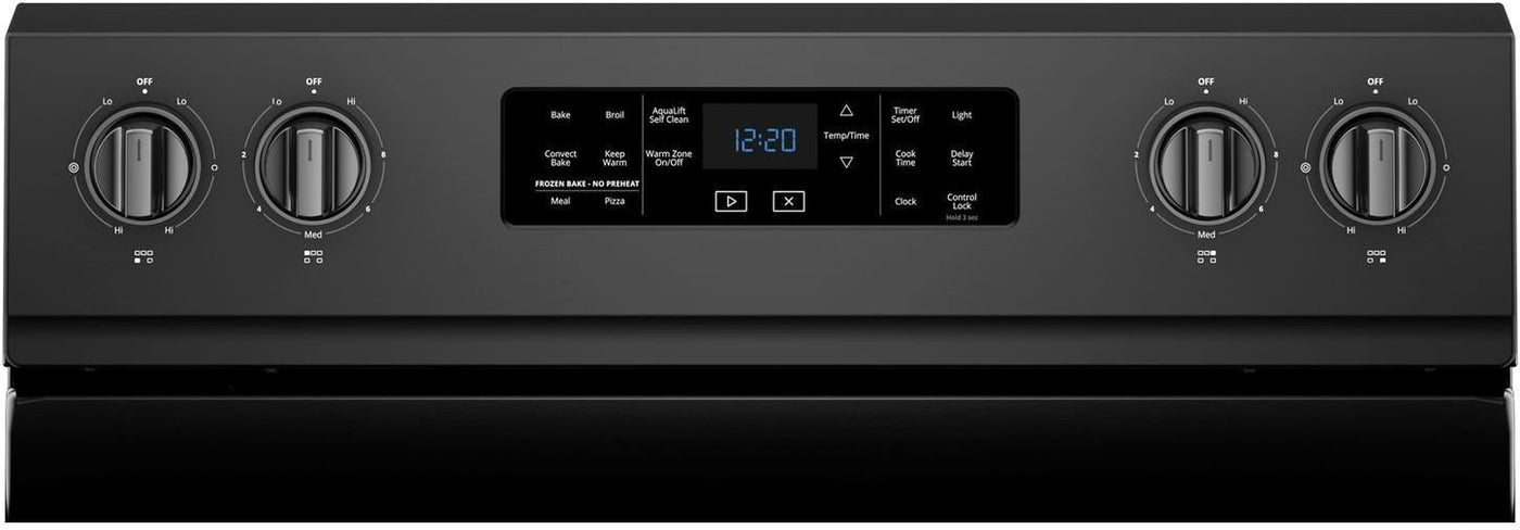 Whirlpool Black Freestanding Electric Convection Range (6.4 Cu. Ft.) - YWFE775H0HB