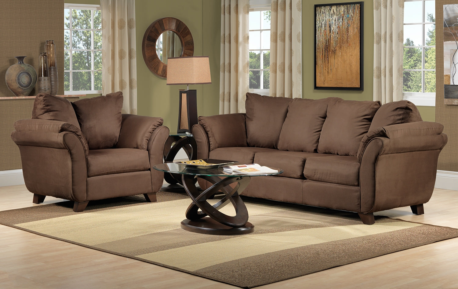 Atomic Coffee Table - Brown Cherry