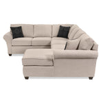 Althea 4-Piece Sectional with Right-Facing Chaise - Mocha