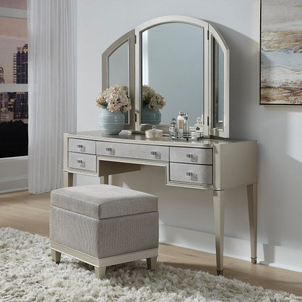 Reece Vanity Mirror - Silver Grey