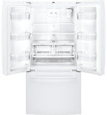 GE White Counter-Depth French Door Refrigerator (18.6 Cu. Ft.) - GWE19JGLWW