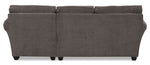 Althea 2-Piece Sectional with Right-Facing Chaise - Charcoal