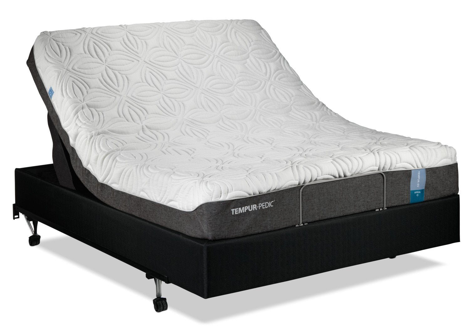 Tempur-Pedic Appeal 2.0 Cushion Firm Full Mattress and Adjustable Head-Up Base Set