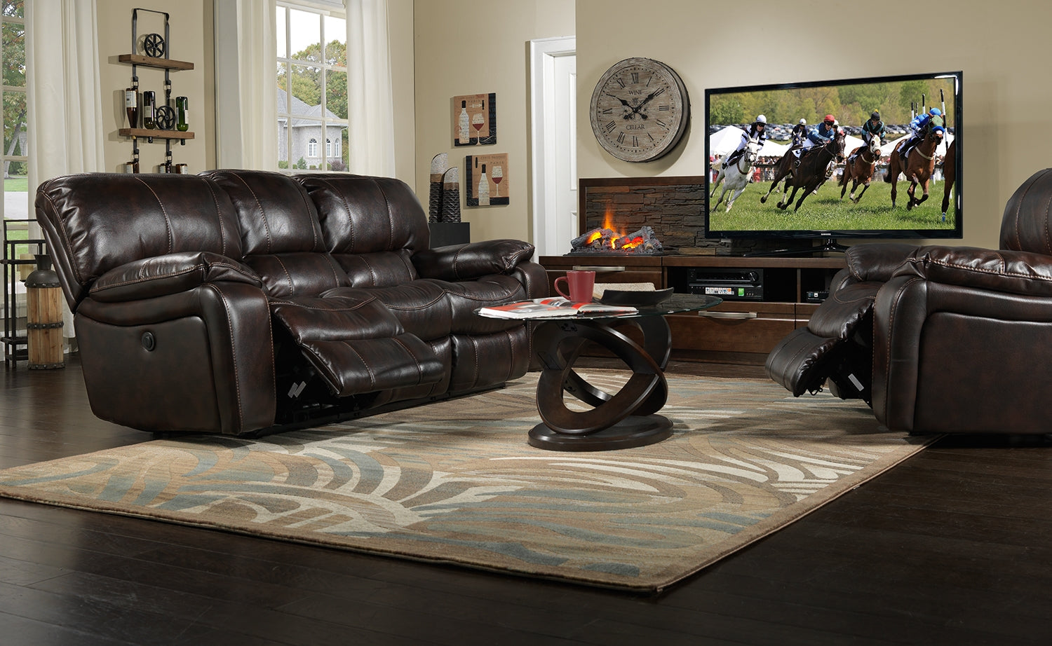 Atomic Coffee Table - Brown Cherry