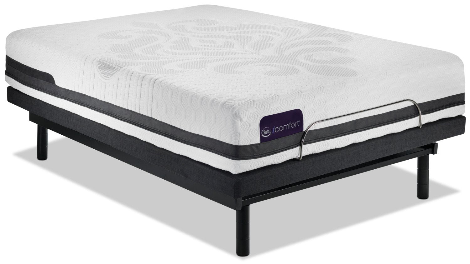 Serta iComfort Eco Peacefulness Plush King Mattress/Motion Essentials III Split Adjustable Base