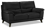 Braylon Sofa and Loveseat Set - Classic Black