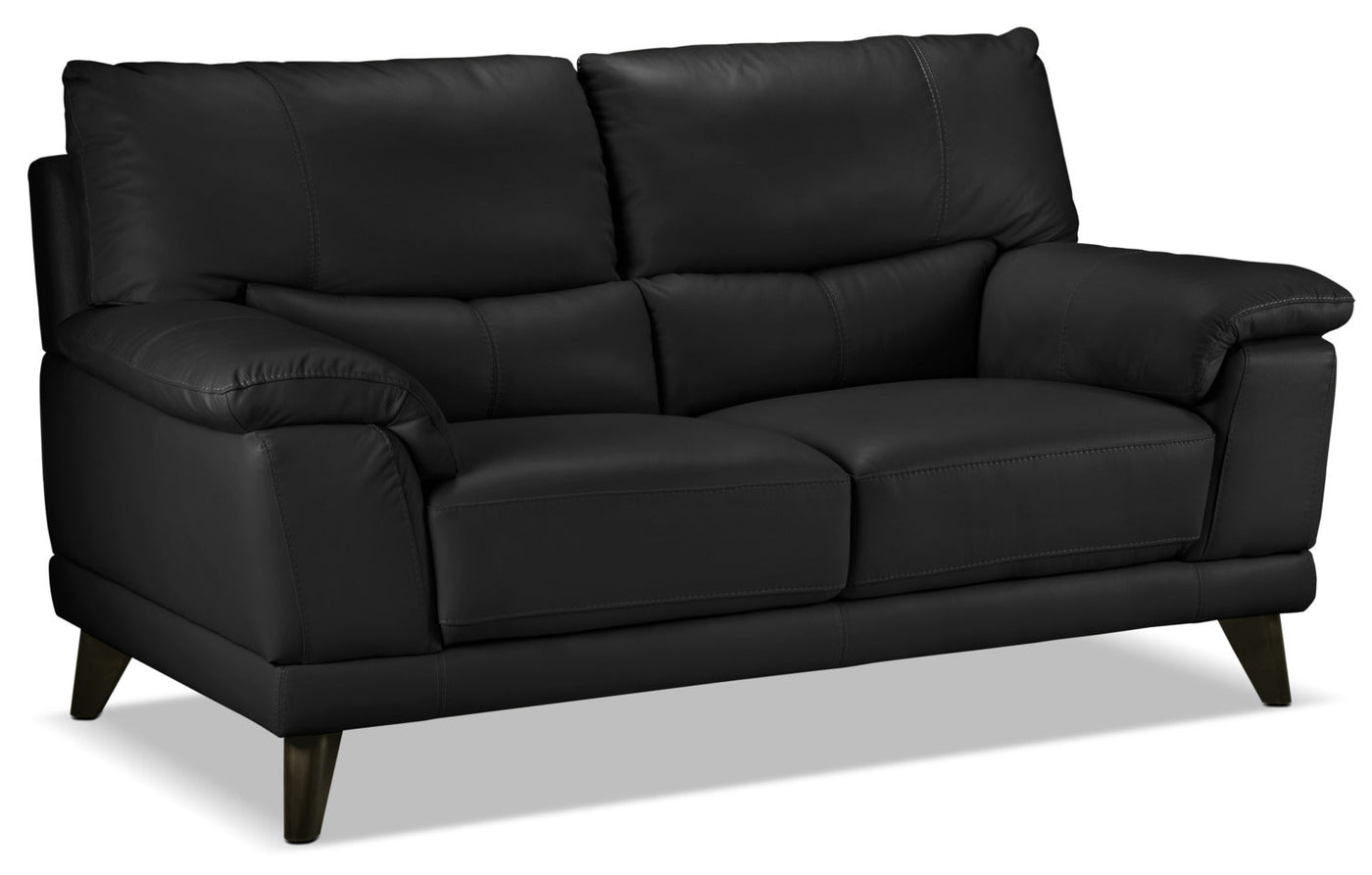 Braylon Sofa, Loveseat and Chair Set - Classic Black