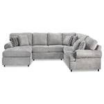 Jupiter 4-Piece Sectional with Left-Facing Chaise - Ash