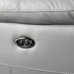 Holton 4-Piece Leather Sectional with Right-Facing Chaise - Grey