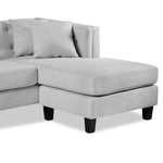 Astin Chaise Sofa - Grey