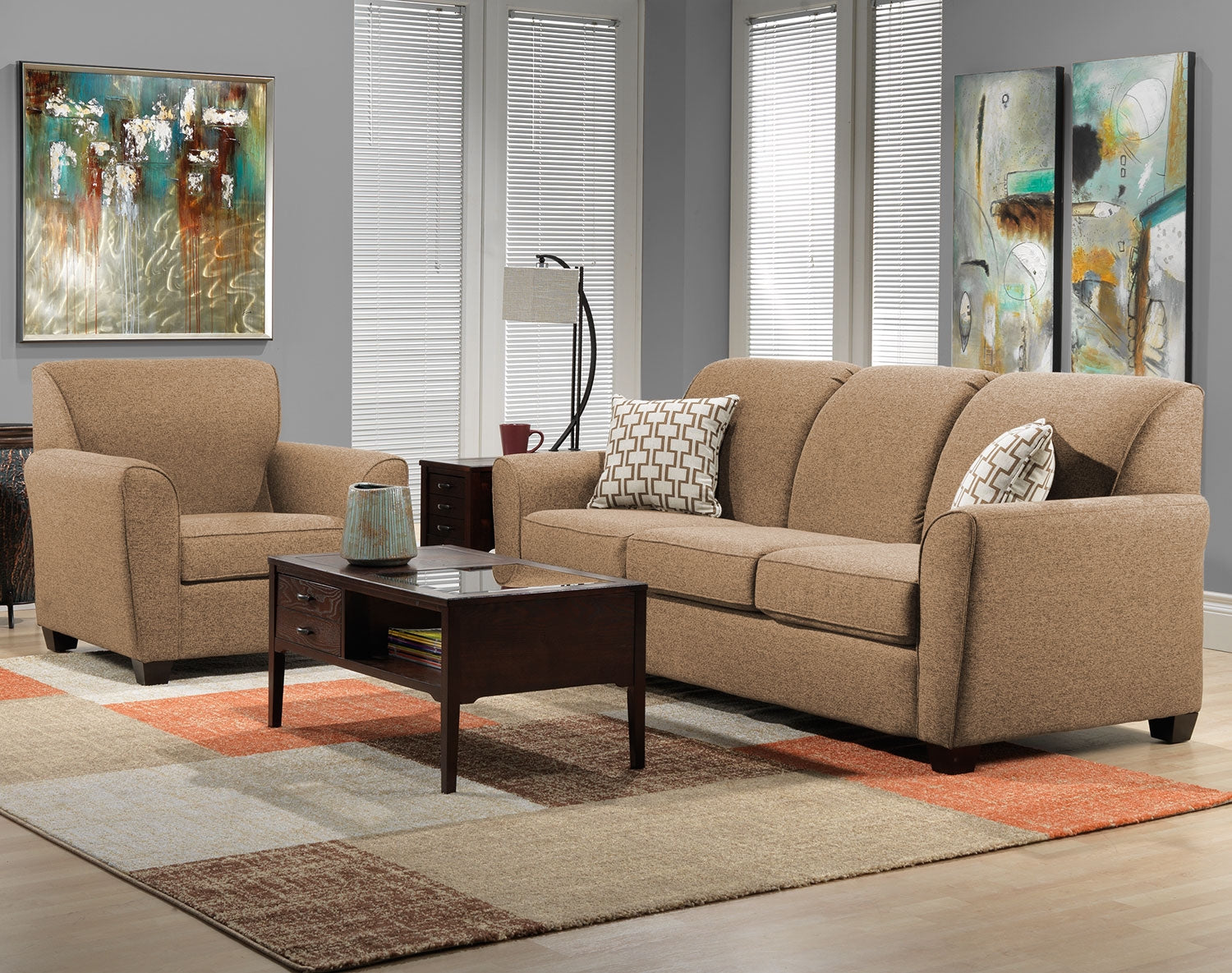 Ashby Queen Sofa Bed - Sand