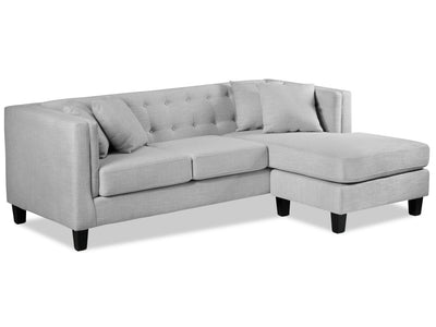 Astin Chaise Sofa - Grey