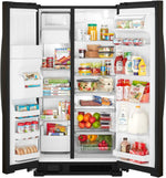 Whirlpool Black Stainless Steel Side-by-Side Refrigerator (25 Cu. Ft.) - WRS325SDHV
