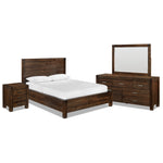 Birmingham 6-Piece King Bedroom Set - Dark Oak
