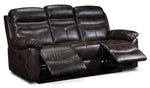 Devon Reclining Sofa - Brown