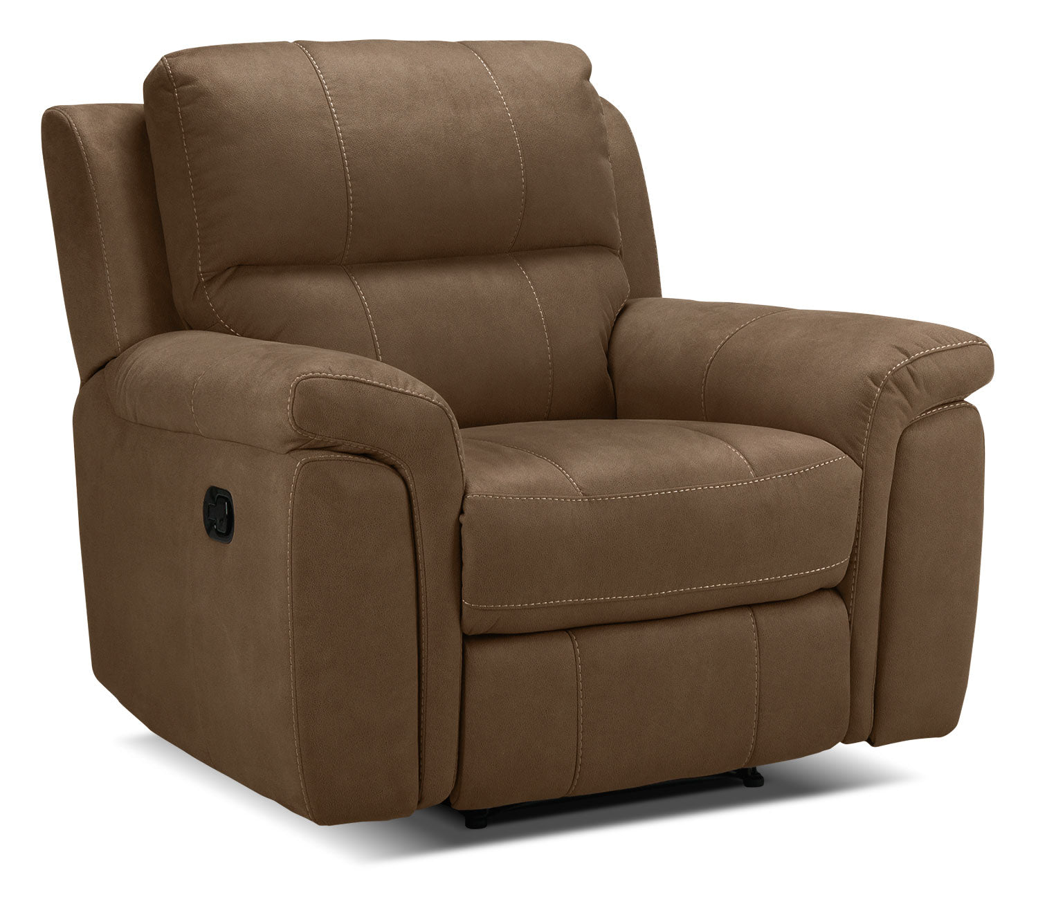 Roarke Reclining Sofa, Reclining Loveseat and Recliner Set - Tobacco