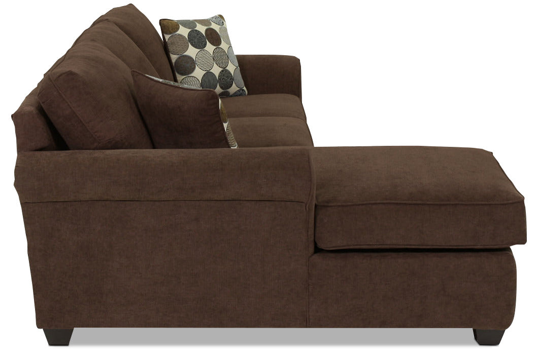 Althea 2-Piece Sectional with Left-Facing Chaise - Coffee