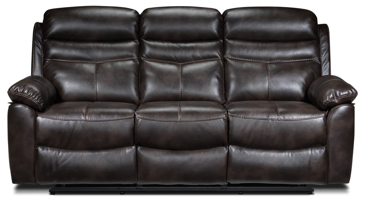 Devon Reclining Sofa - Brown