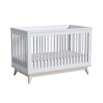 Rowan Cottage Crib with Toddler Rail - Ash Linen