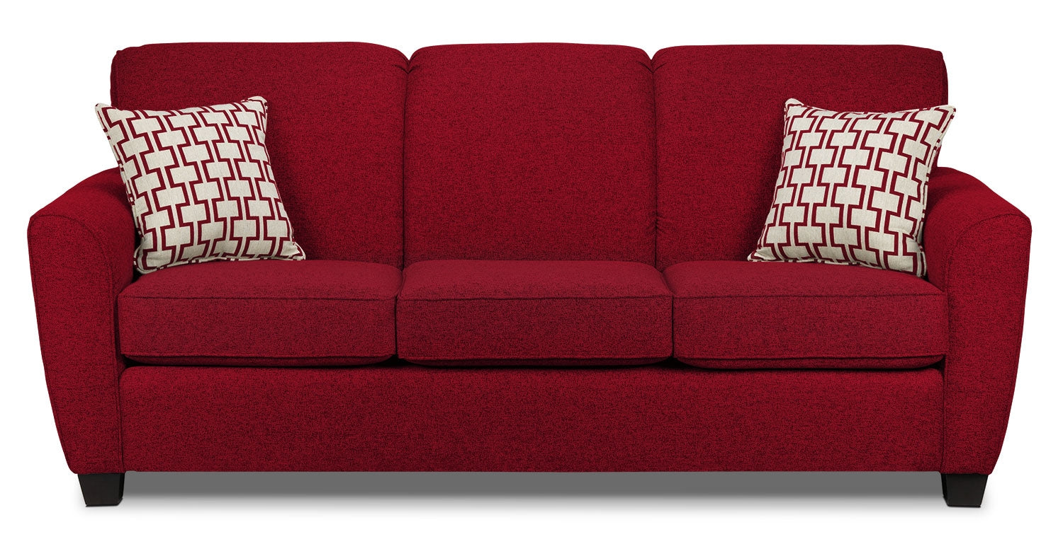 Ashby 2 Pc. Living Room w/ Loveseat - Red