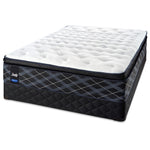 Sealy 6K Cushion Firm King Mattress and Split Low-Profile Boxspring Set