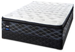 Sealy 6K Cushion Firm King Mattress and Split Low-Profile Boxspring Set