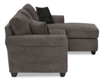 Althea 2-Piece Sectional with Right-Facing Chaise - Charcoal