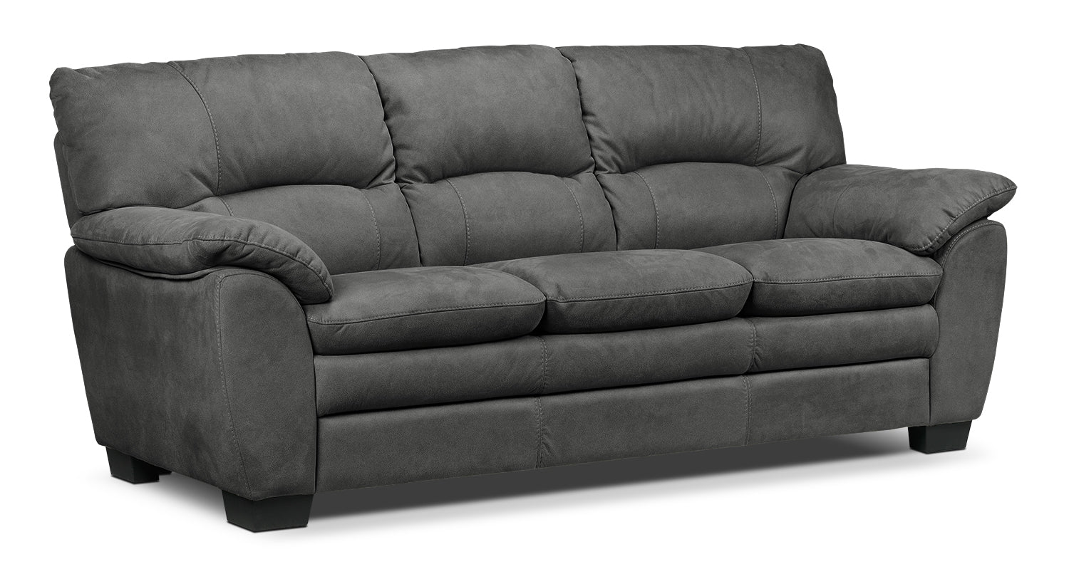 Kelleher Sofa and Loveseat - Charcoal