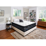 Sealy 6K Cushion Firm King Mattress and Split Low-Profile Boxspring Set
