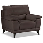 Braylon Sofa and Chair Set - Dark Chocolate