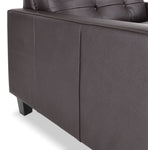 Kylie Leather Sofa and Chair and a Half Set - Coffee