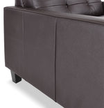 Kylie Leather Sofa, Loveseat and Chair and a Half Set - Coffee