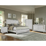 Arctic Ice Night Table - White