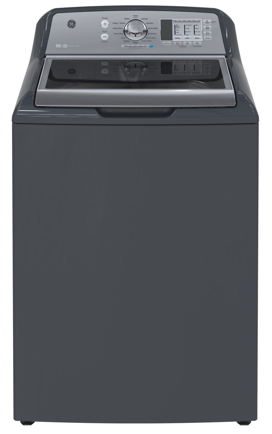 GE Diamond Grey Top-Load Washer (5.3 Cu. Ft.) - GTW680BMMDG - Open-Box