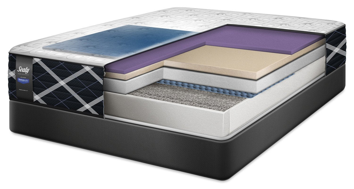 Sealy Thoughtful Hybrid Firm King Mattress and Split Boxspring Set
