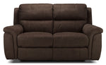 Roarke Reclining Loveseat - Walnut