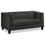 Astin Sofa and Loveseat Set - Dark Grey